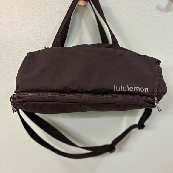 black lululemon duffle bag Gym The Shop at Equinox Carry it as Rock 'N' Roll Running Series